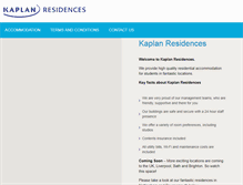 Tablet Screenshot of kaplan-living.com